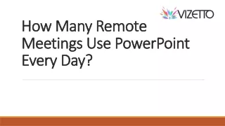 how many remote meetings use powerpoint every day