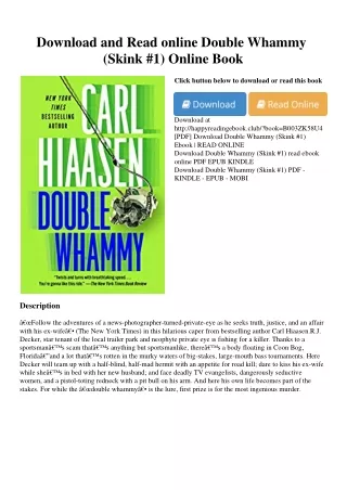 Download and Read online Double Whammy (Skink #1) Online Book