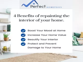 Four benefits of repainting the interior of your home