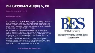 Electrician Aurora, CO