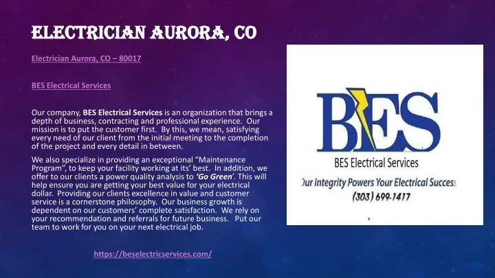 electrician aurora co