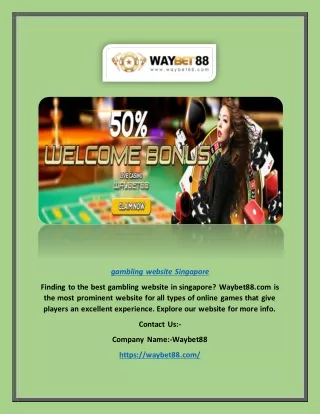 gambling website singapore