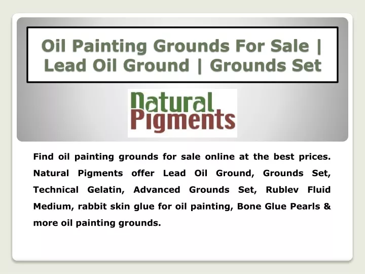 oil painting grounds for sale lead oil ground grounds set