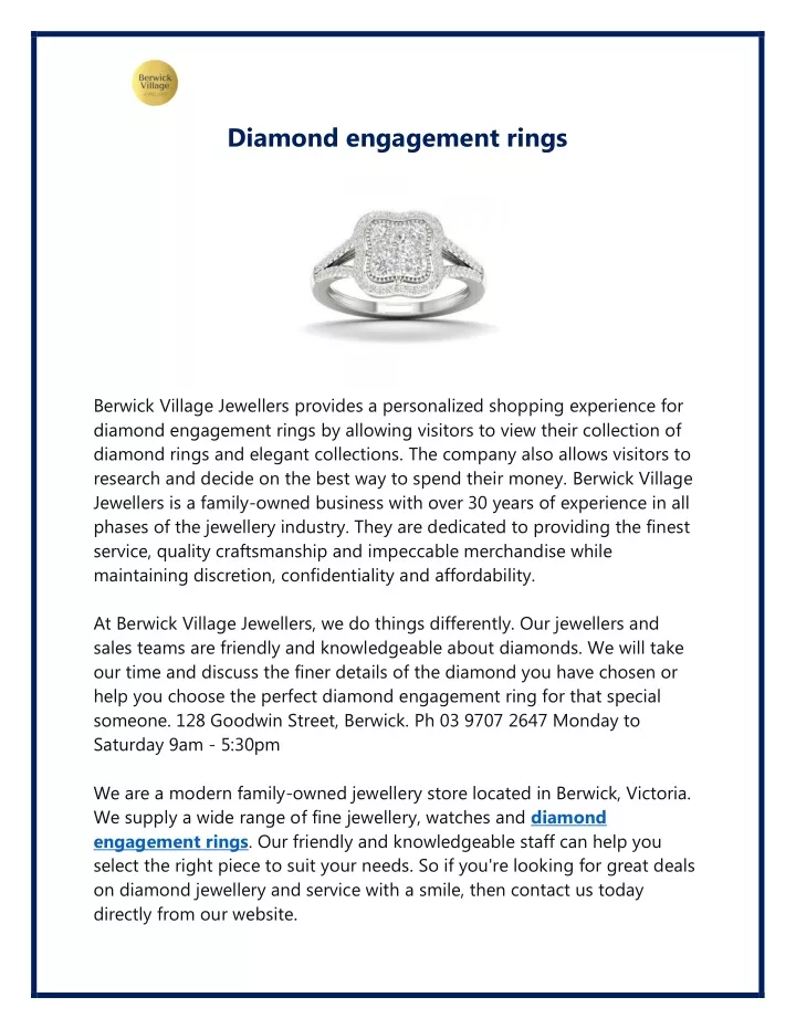 diamond engagement rings