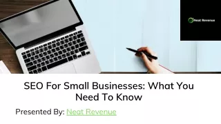 SEO For Small Businesses What You Need To Know