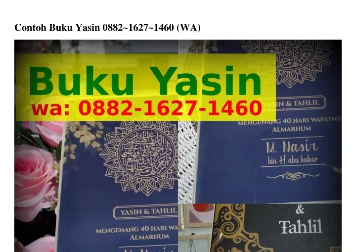 Ppt Contoh Buku Yasin O882lᏮ27lㄐᏮo Wa Powerpoint Presentation Id11160366 3823