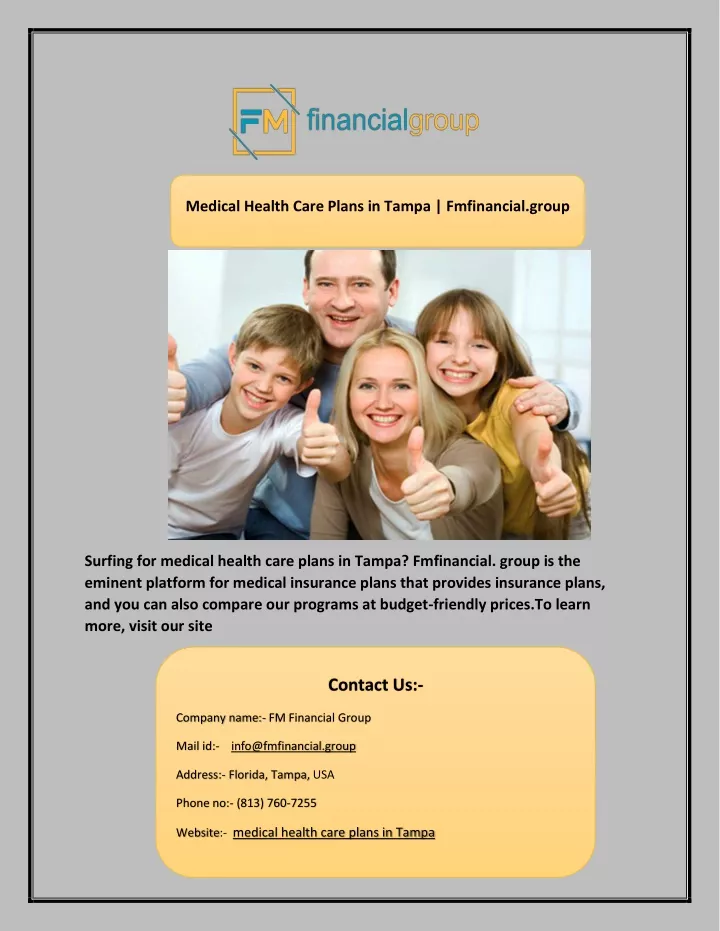 medical health care plans in tampa fmfinancial