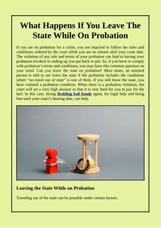 what happens if you leave the state while