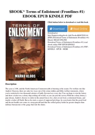 $BOOK^ Terms of Enlistment (Frontlines #1) EBOOK EPUB KINDLE PDF