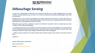 d bouchage seraing