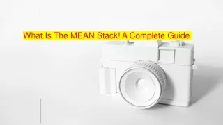 what is the mean stack a complete guide