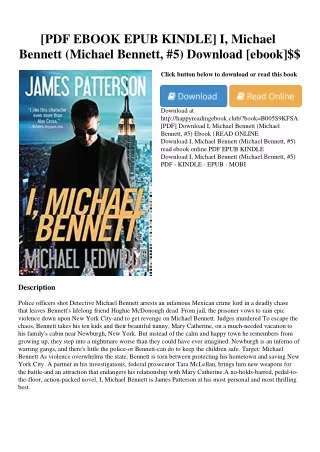 [PDF EBOOK EPUB KINDLE] I  Michael Bennett (Michael Bennett  #5) Download [ebook