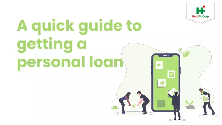 a quick guide to getting a personal loan