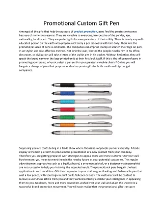 promotional custom gift pen