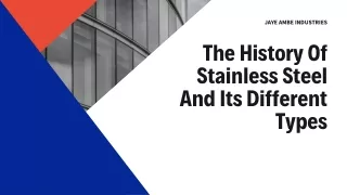 the history of stainless steel