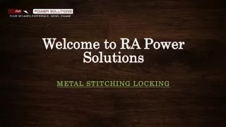 Metal locking of Engine Block Metal lock Metal Stitching