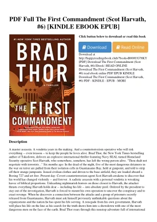 PDF Full The First Commandment (Scot Harvath  #6) [KINDLE EBOOK EPUB]