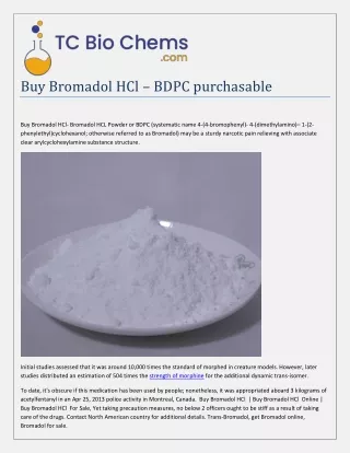 buy bromadol hcl bdpc purchasable