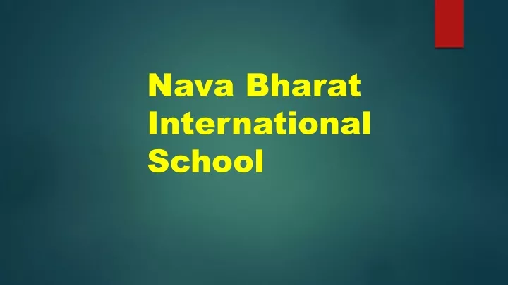 nava bharat international school