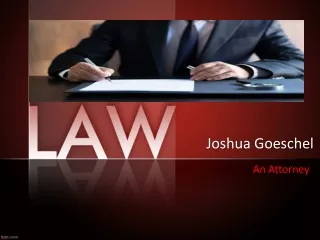 Joshua Goeschel | An Attorney