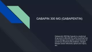GABAPIN 300 MG (Gabapentin)  | USA | ALASKA