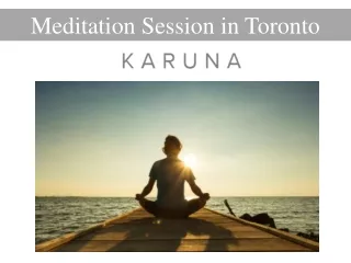meditation session in toronto