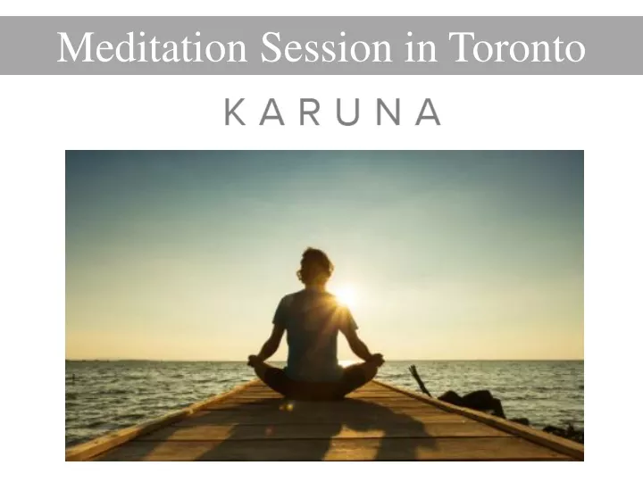 meditation session in toronto