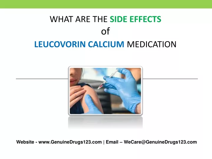 what are the side effects of leucovorin calcium