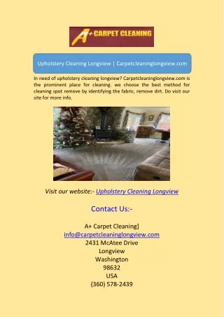 Upholstery Cleaning LongviewUrine Odor Removal Service Kelso | Carpetcleaninglon