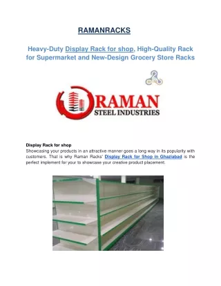 Heavy-Duty Display Rack for shop, High-Quality Rack for Supermarket and New-Desi