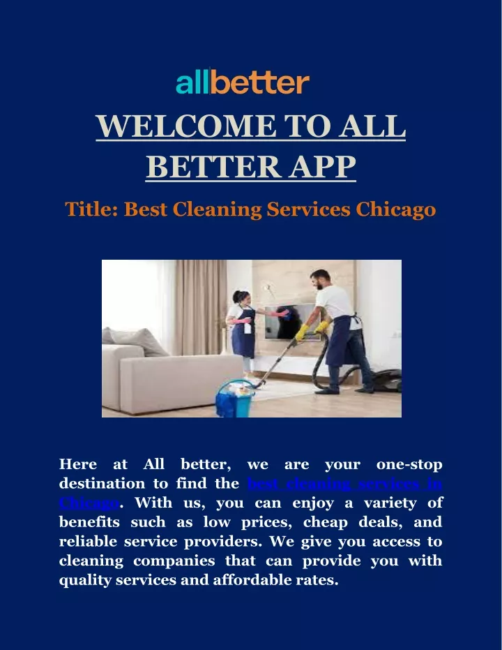 welcome to all better app