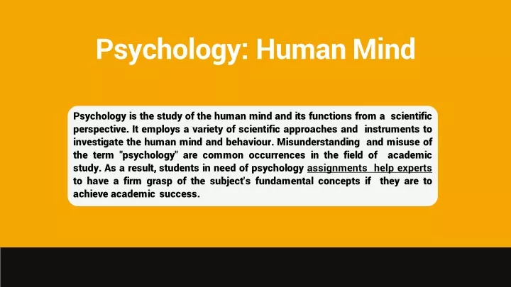 psychology human mind