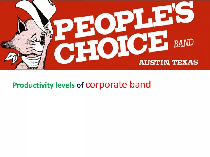 productivity levels of corporate band