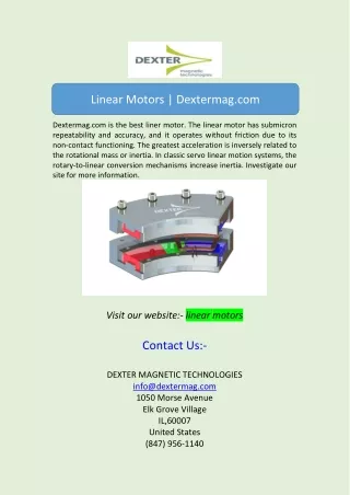 linear motorsLinear Motors | Dextermag.com