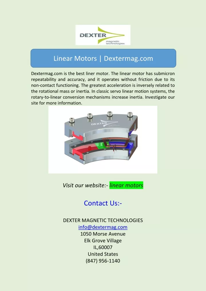 linear motors dextermag com