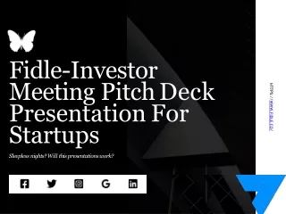 Fidle-Investor Meeting Pitch Deck Presentation For Startups