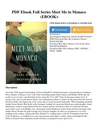 PDF Ebook Full Series Meet Me in Monaco (EBOOK>