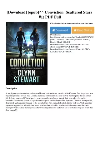 [Download] [epub]^^ Conviction (Scattered Stars #1) PDF Full