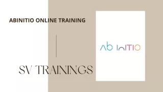 Abinitio onine training course ppt