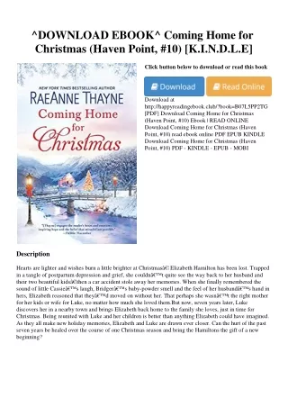 ^DOWNLOAD EBOOK^ Coming Home for Christmas (Haven Point  #10) [K.I.N.D.L.E]