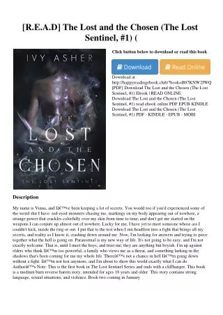 [R.E.A.D] The Lost and the Chosen (The Lost Sentinel  #1) (<E.B.O.O.K. DOWNLOAD^