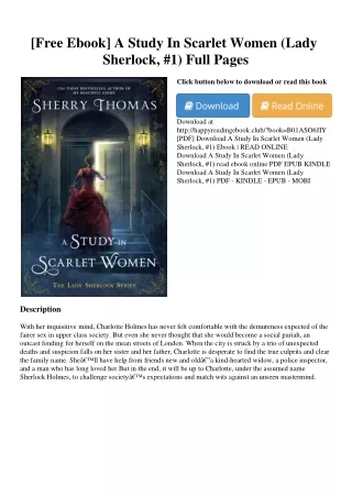 [Free Ebook] A Study In Scarlet Women (Lady Sherlock  #1) Full Pages