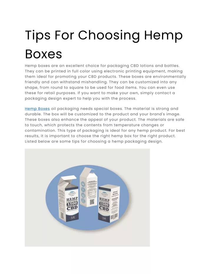tips for choosing hemp boxes hemp boxes