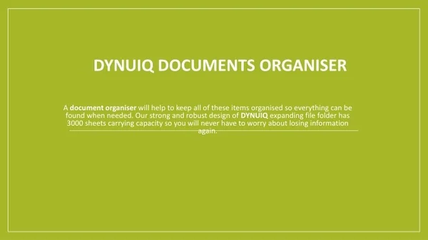 DYNUIQ Documents Organiser