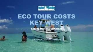 Eco Tour Costs Key West, Casual Monday Charters