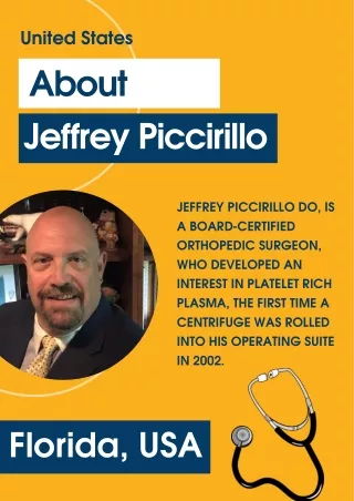 Orthopedic Surgeon with a Board Certification | Jeffrey Piccirillo