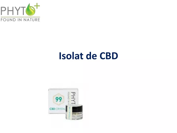 isolat de cbd