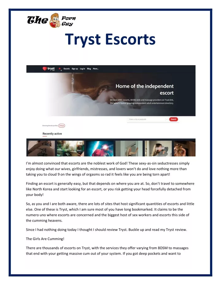 tryst escorts