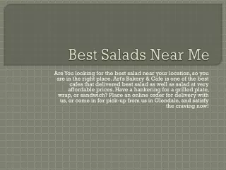 best salads near me
