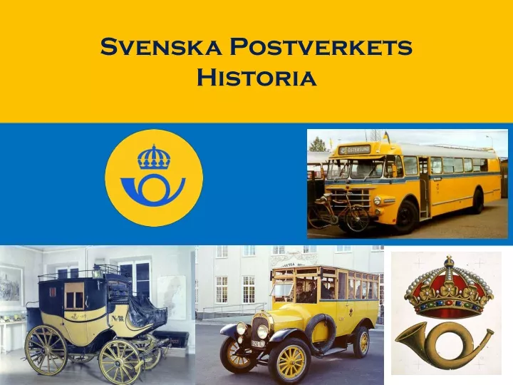 svenska postverkets historia